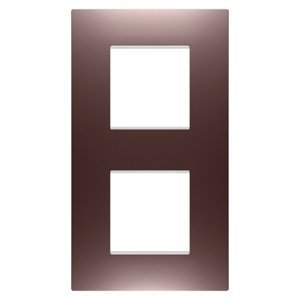 Gewiss Ego international díszítőkeret - Festett technopolimer - 2+2 modulos - Függőleges - Réz - CHORUSMART termékfotó