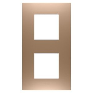 Gewiss Ego international díszítőkeret - Festett technopolimer - 2+2 modulos - Függőleges - Vörösréz - CHORUSMART termékfotó