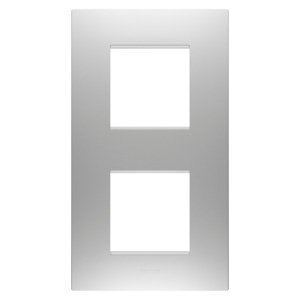 Gewiss Ego international díszítőkeret - Festett technopolimer - 2+2 modulos - Függőleges - Mágnesszürke - CHORUSMART termékfotó