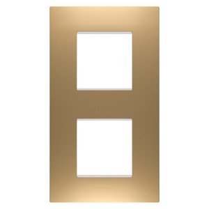 Gewiss Ego international díszítőkeret - Festett technopolimer - 2+2 modulos - Függőleges - Arany - CHORUSMART termékfotó