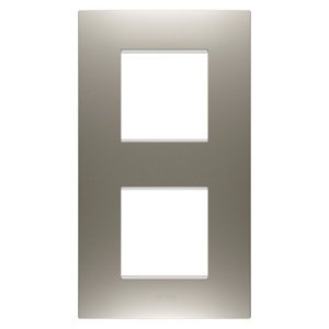 Gewiss Ego international díszítőkeret - Festett technopolimer - 2+2 modulos - Függőleges - Acél - CHORUSMART termékfotó
