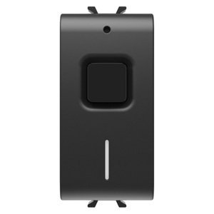 Gewiss Csatlakoztatott kapcsoló aktuátor fogyasztásmérő funkcióval - 100/240 V AC 50/60 HZ - NO 16A (AC1) 240 V AC - 1 modulos - Szatén fekete - CHORUSMART