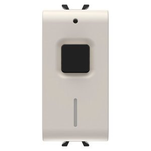 Gewiss Csatlakoztatott kapcsoló aktuátor fogyasztásmérő funkcióval - 100/240 V AC 50/60 HZ - NO 16A (AC1) 240 V AC - 1 modulos - Szatén bézs - CHORUSMART