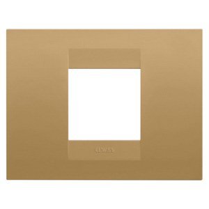 Gewiss Geo díszítőkeret - Festett technopolimer - 2 modulos - Arany - CHORUSMART termékfotó