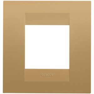 Gewiss Geo international díszítőkeret - Festett technopolimer - 2 modulos - Arany - CHORUSMART termékfotó
