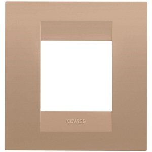 Gewiss Geo international díszítőkeret - Festett technopolimer - 2 modulos - Vörösréz - CHORUSMART termékfotó