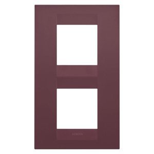 Gewiss Geo international díszítőkeret - Festett technopolimer - 2+2 modulos, függőleges - Toszkán vörös - CHORUSMART termékfotó