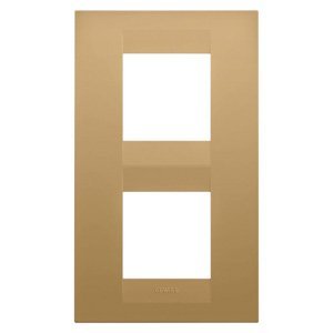 Gewiss Geo international díszítőkeret - Festett technopolimer - 2+2 modulos, függőleges - Arany - CHORUSMART termékfotó