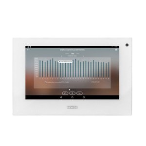Gewiss Touch screen panel 7'' with video entryphone and system supervision functions white