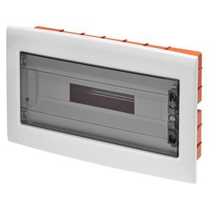 Gewiss Süllyesztett elosztószekr. füstszínű átlátszó ajtóval ÉS kihúzható kerettele - Sorkapoccsal N (3X16)+(17X10) E (3X16)+(17X10) - 8 MIP40 termékfotó