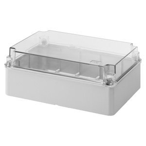 Gewiss Felületre szerelhető kötő- ÉS szerelvénydobozok - Norm., átlátszó fedél - IP56 - Belső méretek: 300X220X120 - Sima falakkal termékfotó