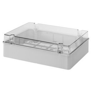 Gewiss Felületre szerelhető kötő- ÉS szerelvénydobozok - Norm., átlátszó fedél - IP56 - Belső méretek: 380X300X120 - Sima falakkal termékfotó