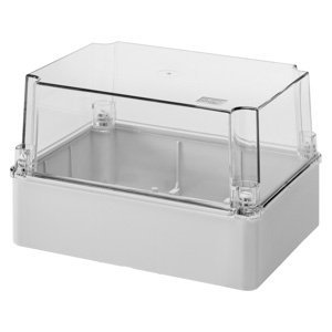 Gewiss Felületre szerelhető kötő- ÉS szerelvénydobozok - Magasított, átlátszó fedél - IP56 - Belső méretek: 240X190X160 - Sima falakkal termékfotó