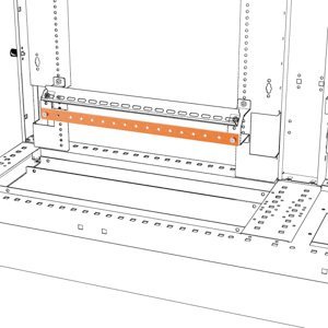 Gewiss Réz alapanyagból készült földelő gyűjtősín 60x5x1750 MM - Qdx 1600 H elosztószekrényekhez