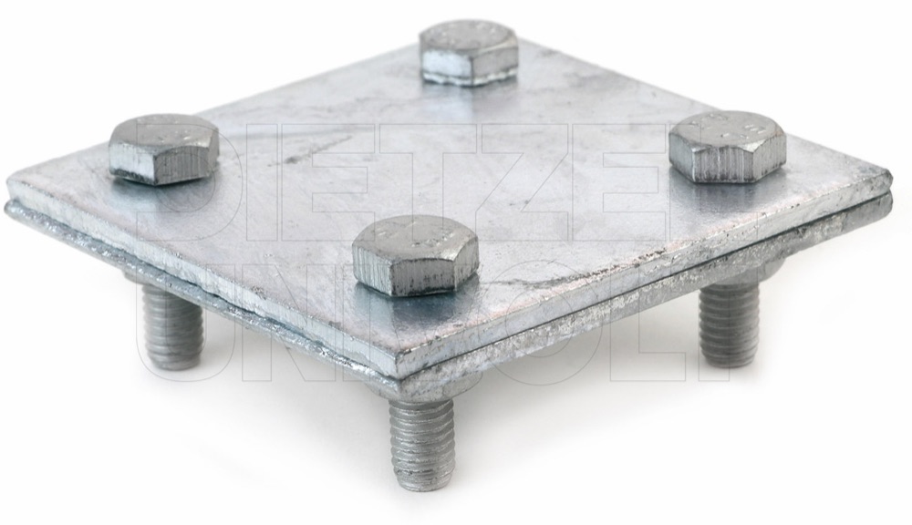 Univolt KK30/30fvM6 Keresztkötés, könnyü, 30/30 mm, tüzih., M6, 60x60mm