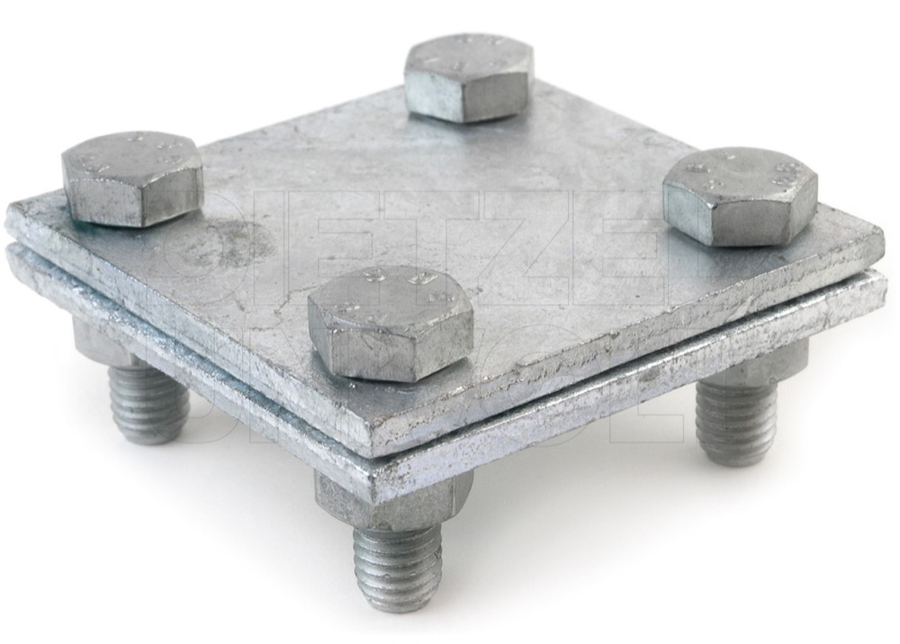 Univolt KK40/40fvM8 Keresztkötés, 40/40 mm, tüzih., M8, 70x70mm