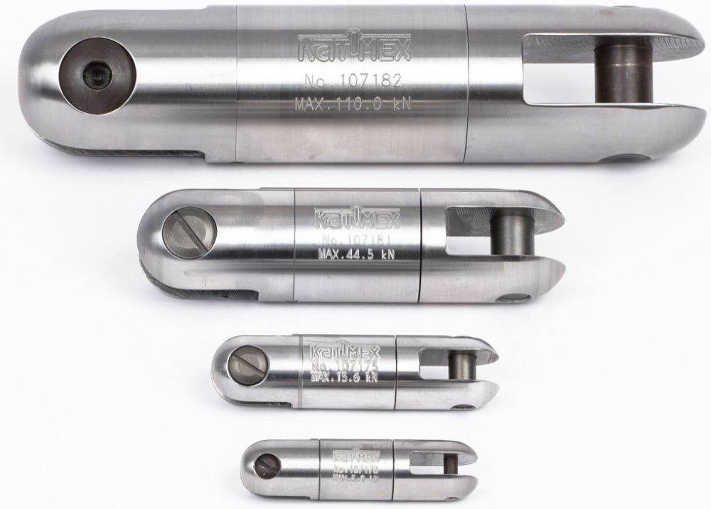Univolt RA-DR-WIRBEL 15,9mm  (107183) Csavarodás mentesítö (halacska), axiál csapággyal, rozsdamentes acél termékfotó