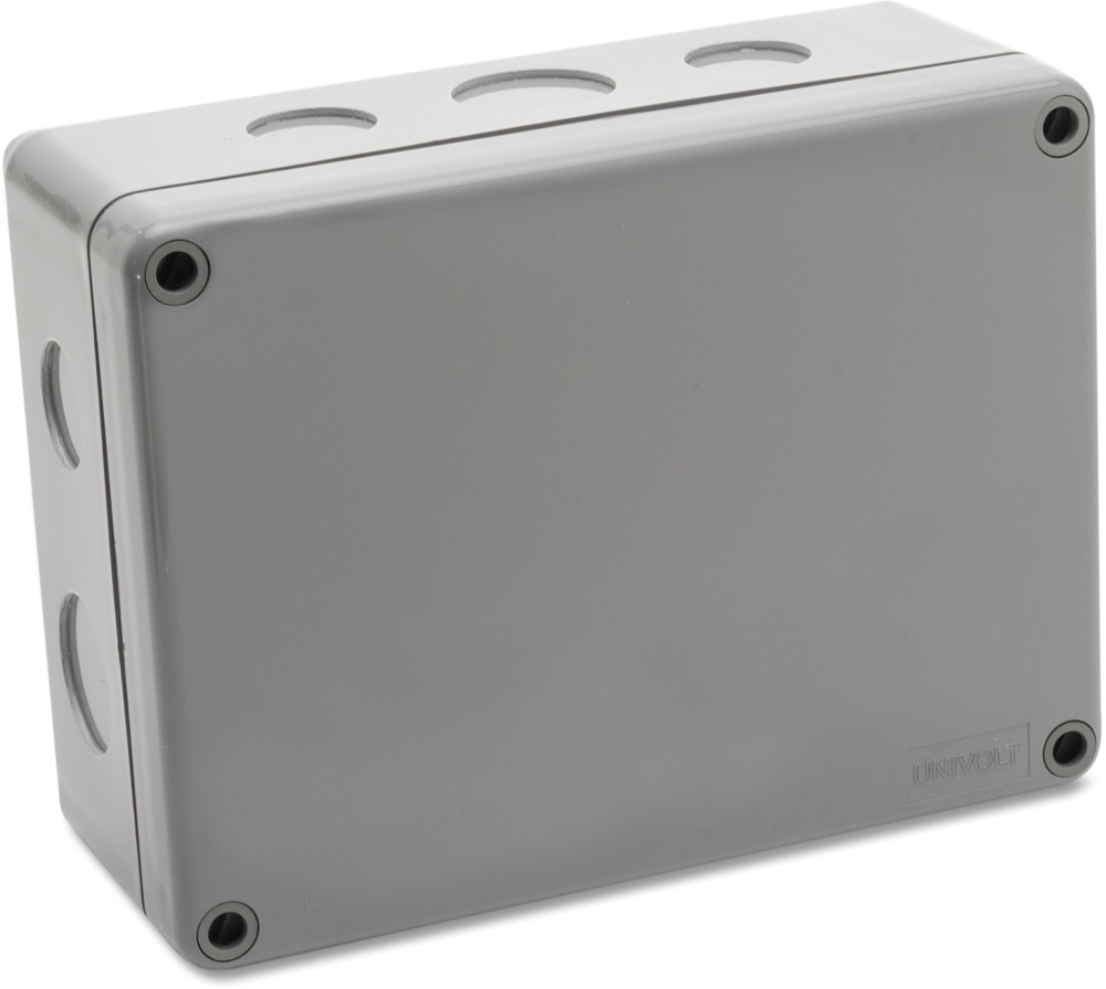 Univolt PKG 200 MP SZÜ Falon kívüli kötödoboz, elöpréselt csöbevezetés, vízmentes IP65 termékfotó