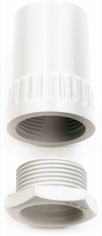 Univolt AFT/MBS 40 VSZ Csöadapter, egyenes, merev védöcsöhöz, M40 belsö menettel