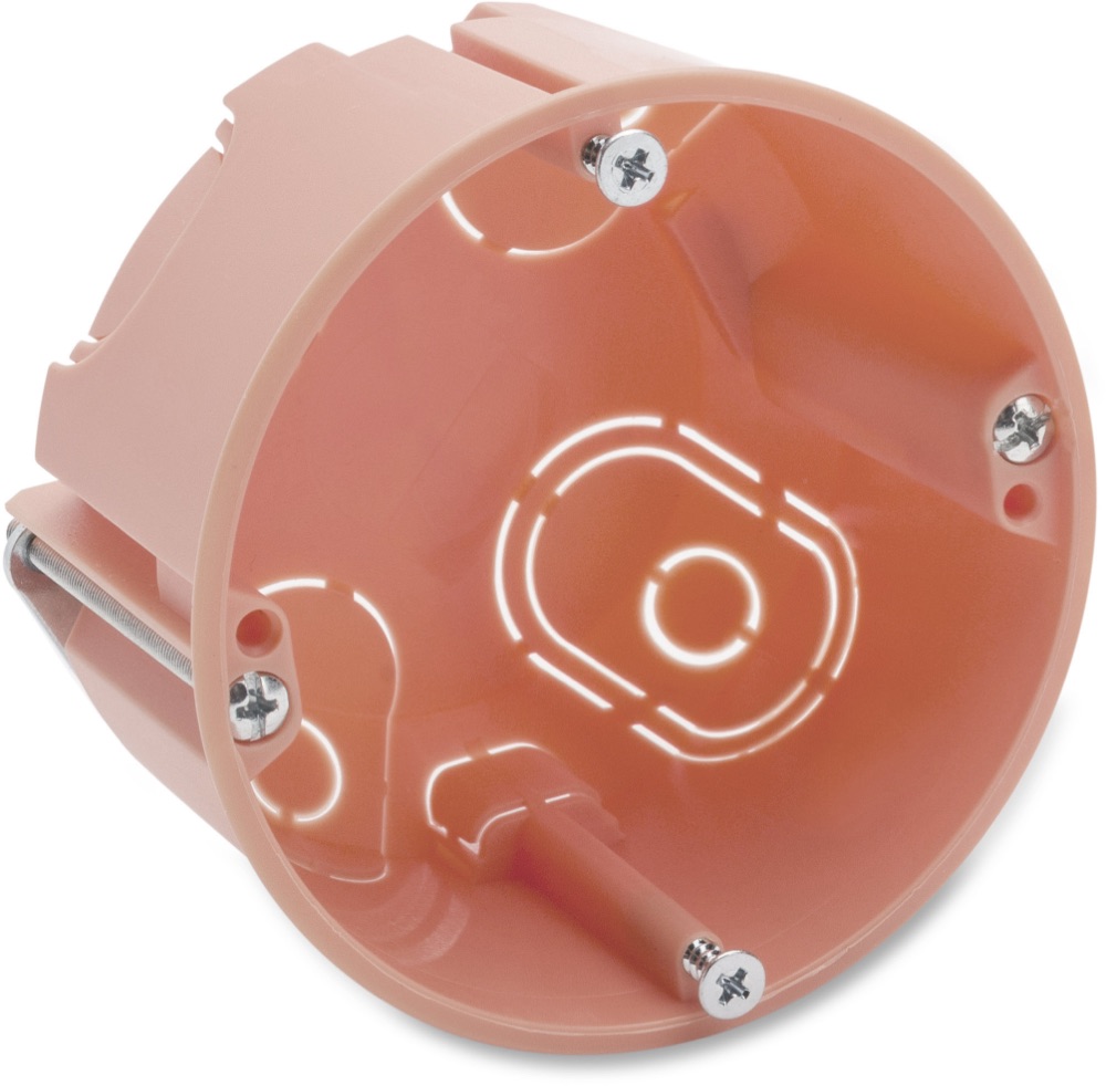 Univolt HWD 65 Gipszkarton doboz, átm.65 mm, mély.45 mm, narancssárga