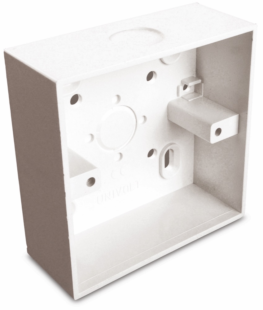 Univolt SHB 20/1 FEH Kötö-szerelvénydoboz, PVC, fedél nélkül, 87x87x35mm, falon kívüli termékfotó