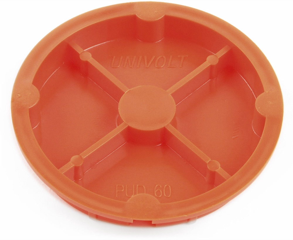 Univolt PUD 60 Vakolófedél, betondobozokhoz, átm. 60mm termékfotó
