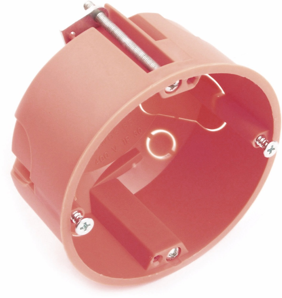 Univolt HWDS 65 Gipszkarton doboz keskeny, átm.65 mm, mély.40 mm, narancssárga