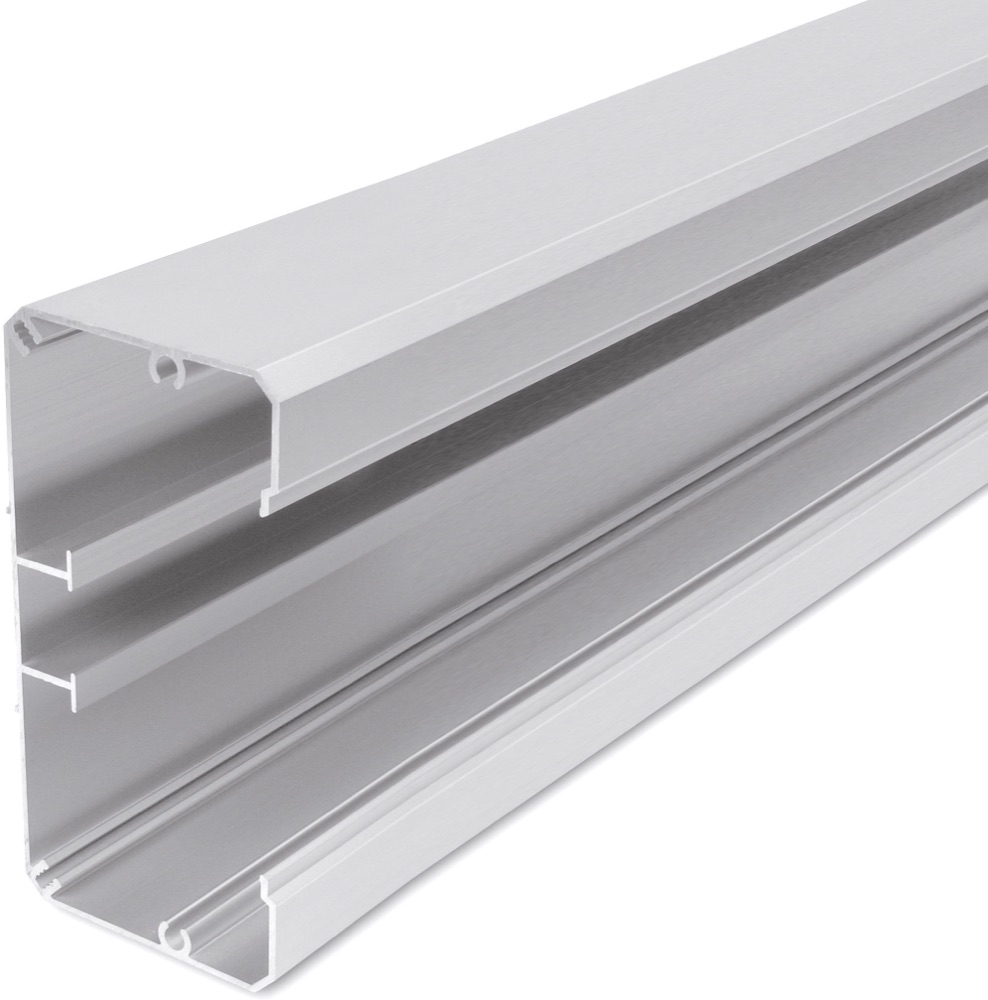 Univolt ALU 17065-RH Alu-kábelcsatorna, natúr aluminium kivitel, fedél nélkül