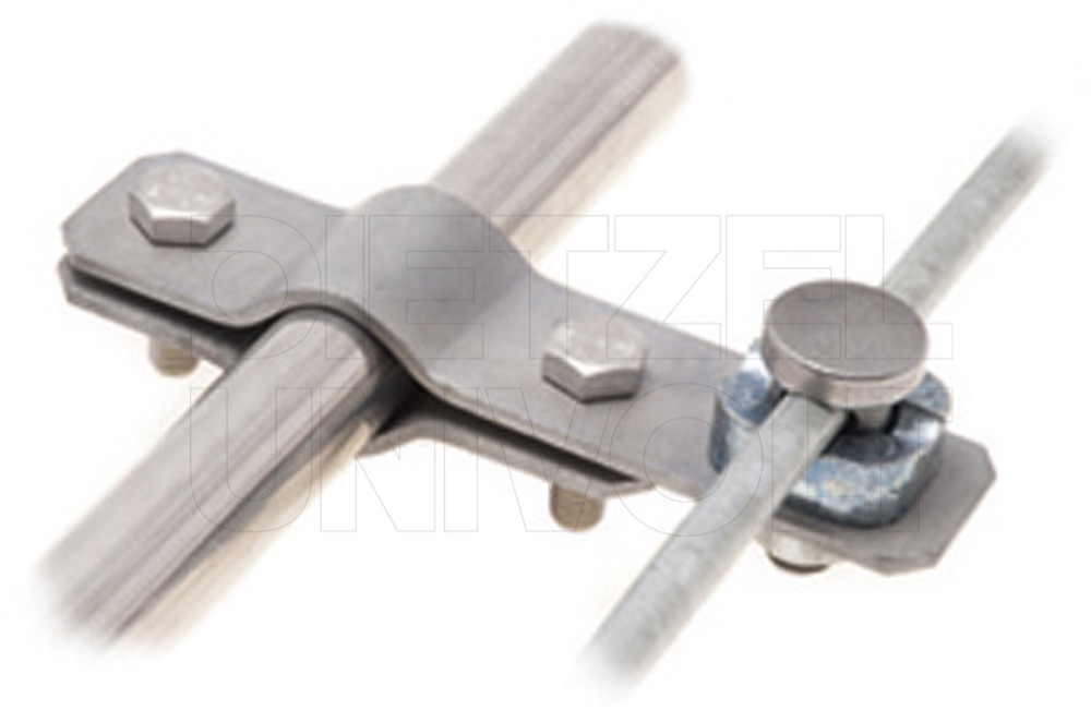 Univolt TES/KS20fv Mélyföldelö bilincs, mélyföldelö 20mm összekötése KS csavarral, tüzih.