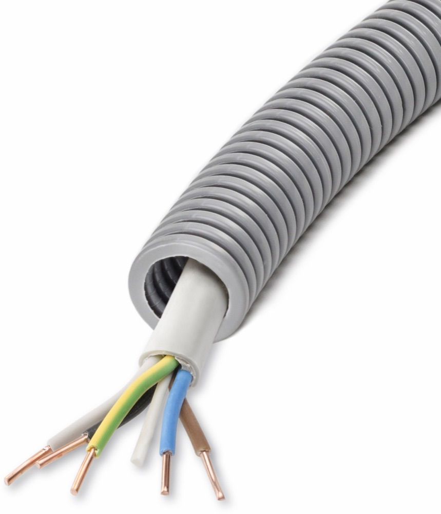 Univolt FXPR 20 SZÜ + MBCU 5x1,5  50M Lépésálló gégecsö, PVC, >750N, MBCu kábellel
