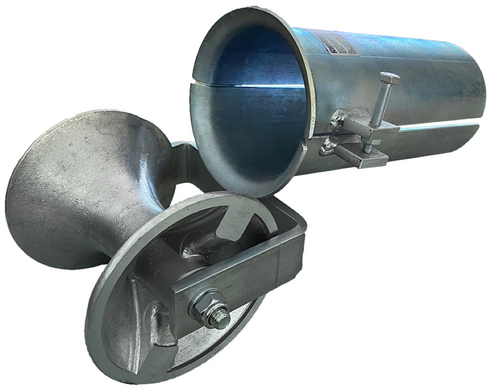 Univolt K-ETÜ GÖRGÖ 120  (103321) Kábelbevezetö hüvely görgövel, felnyitható, 115-132 mm csöhöz