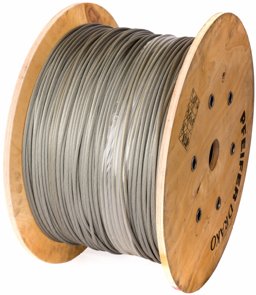 Univolt STS 6  (105676) Acélkötél, átm. 6mm, hossz 500m, 23kN, csavarodásmentes, horganyzott termékfotó
