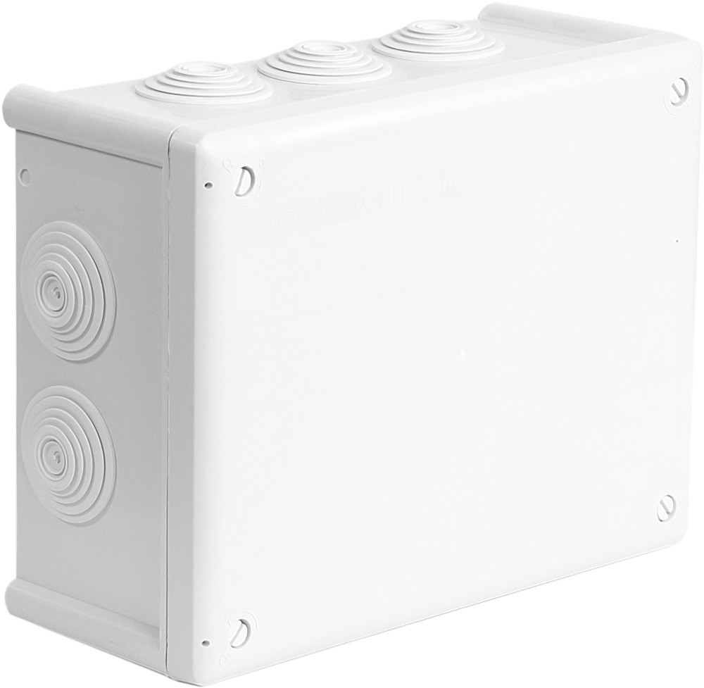 Univolt J200B VSZ Falon kívüli kötödoboz, 200x155x85mm, 10 kábelbevez., halogénmen., IP66