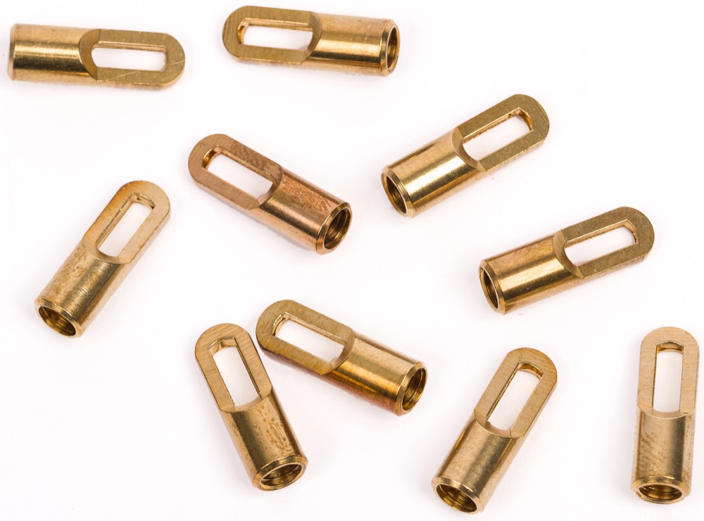 Univolt KB-AB   3DB/CS  (101013) Behúzószem, K.Blitz, sárgaréz, átm. 6 mm, M5 menet, 3db/csomag