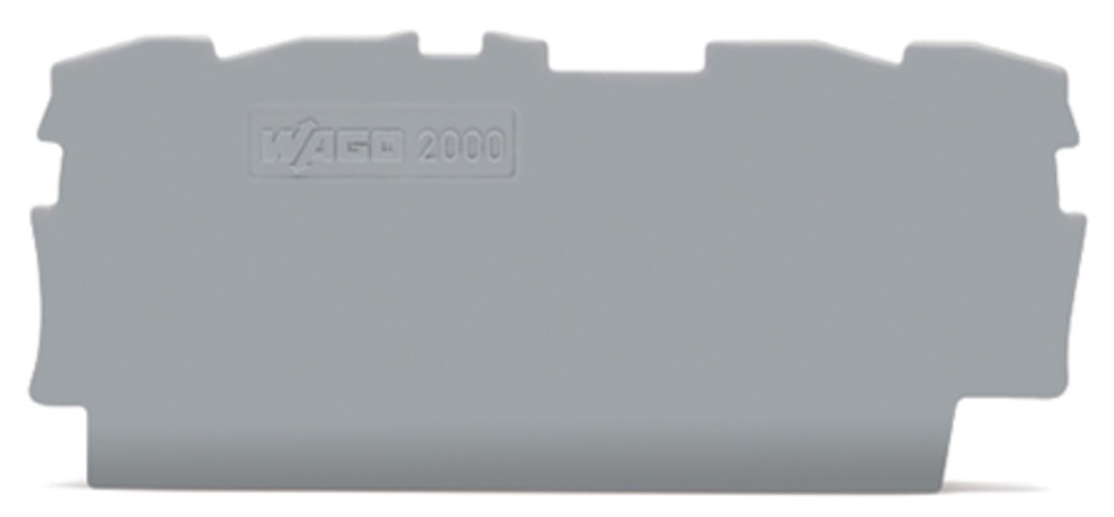 WAGO 2000-1491 Vég- és válaszlap 0,7mm vastag, szürke