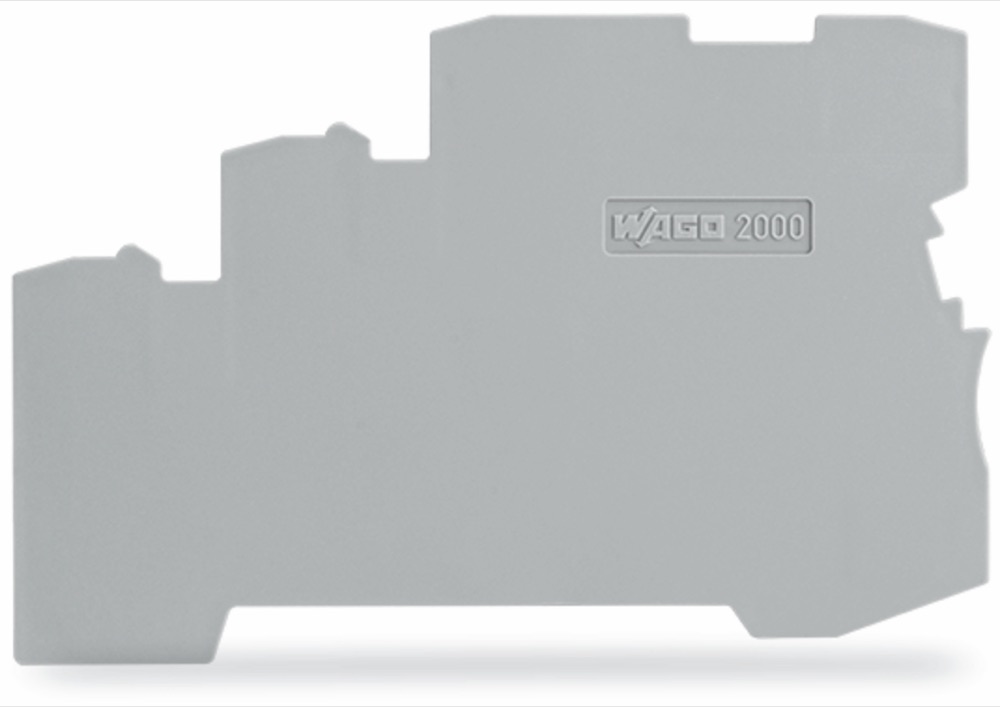 WAGO 2000-5391 Vég- és válaszlap, szürke
