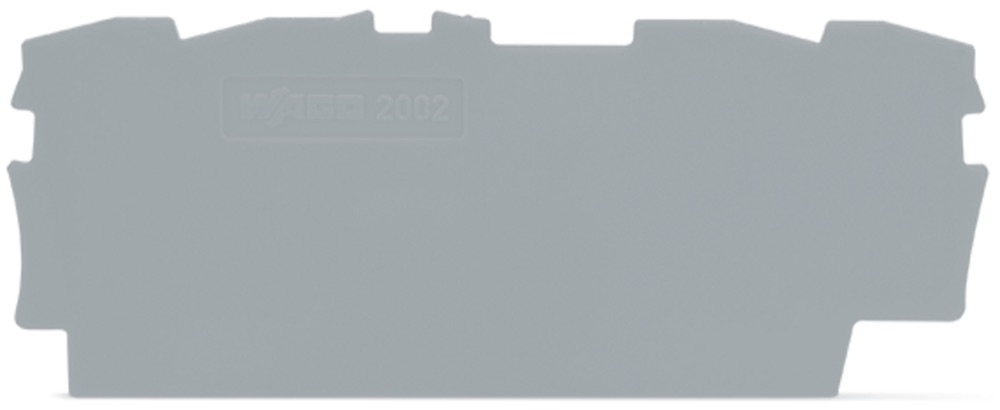 WAGO 2002-1491 TOPJOB_S Véglap szürke - 2001; 2002 sorozatú sorkapcsokhoz
