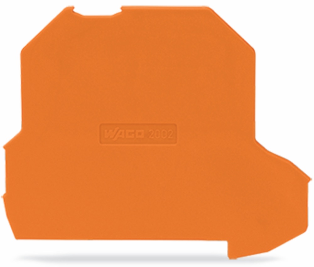WAGO 2002-2296 Elválasztólap túlméretes felső rész snap-fit típus, narancssárga