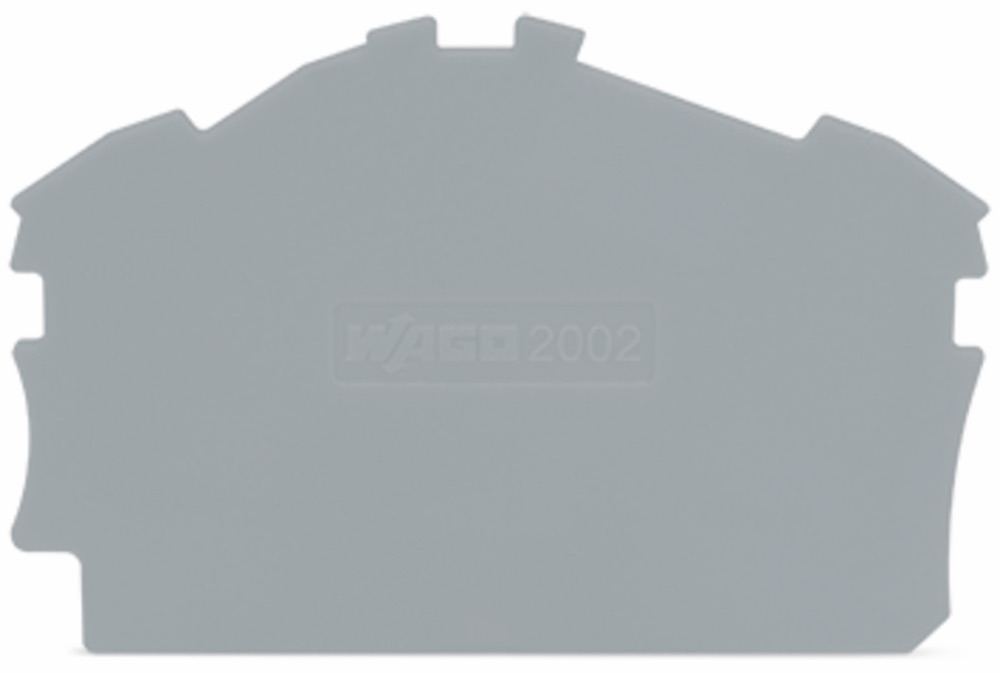 WAGO 2002-6391 Vég- és válaszlap 0,8mm vastag, szürke