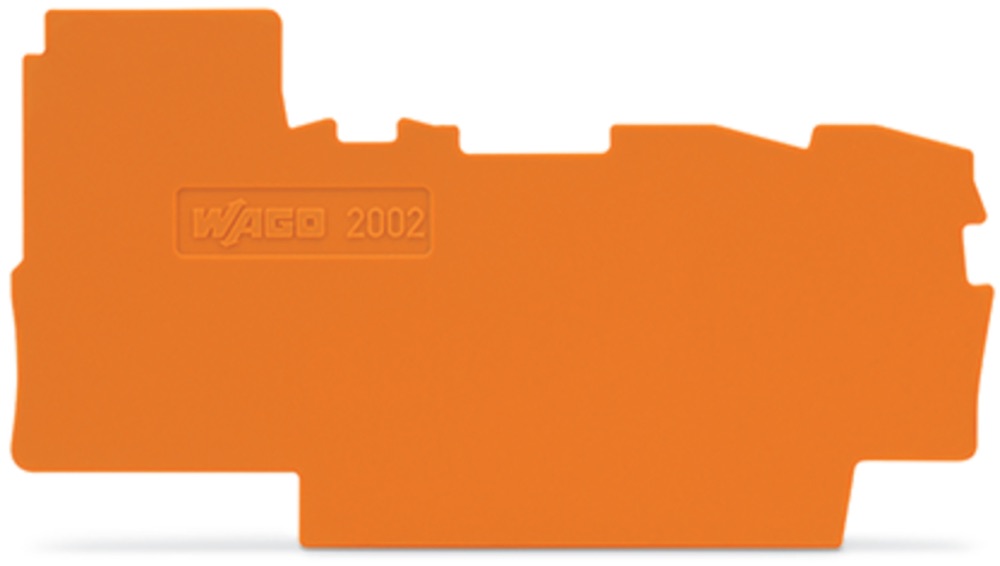 WAGO 2002-7292 Vég- és válaszlap 0,8mm vastag, narancssárga