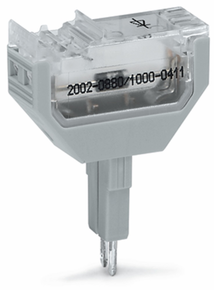 WAGO 2002-880/1000-411 Dugaszolható alkatrész 2 pólusú, szürke