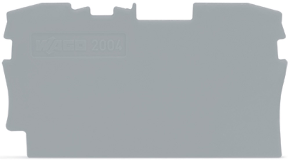 WAGO 2004-1291 TOPJOB_S Vég- és válaszlap, szürke, 2004-es kapocshoz