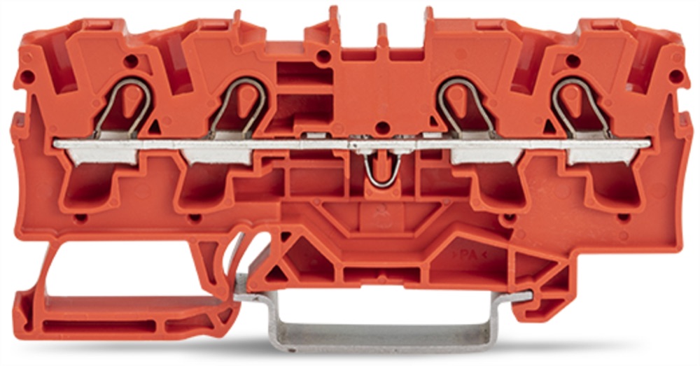 WAGO 2004-1403 4 vezetékes átmenő sorkapocs 4 -mm2, piros