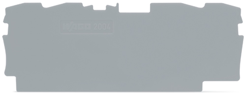WAGO 2004-1491 Vég- és válaszlap 1mm vastag, szürke