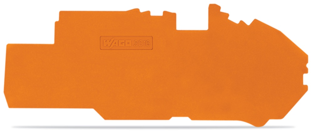 WAGO 2016-7792 Vég- és válaszlap 1mm vastag, narancssárga