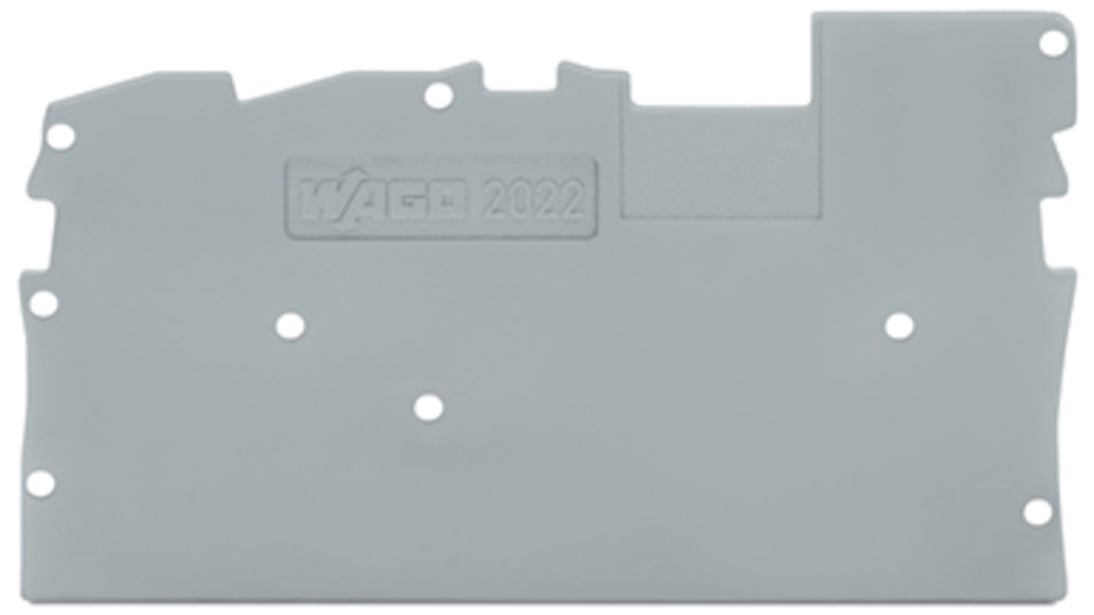 WAGO 2022-1391 Vég- és válaszlap 1mm vastag, szürke