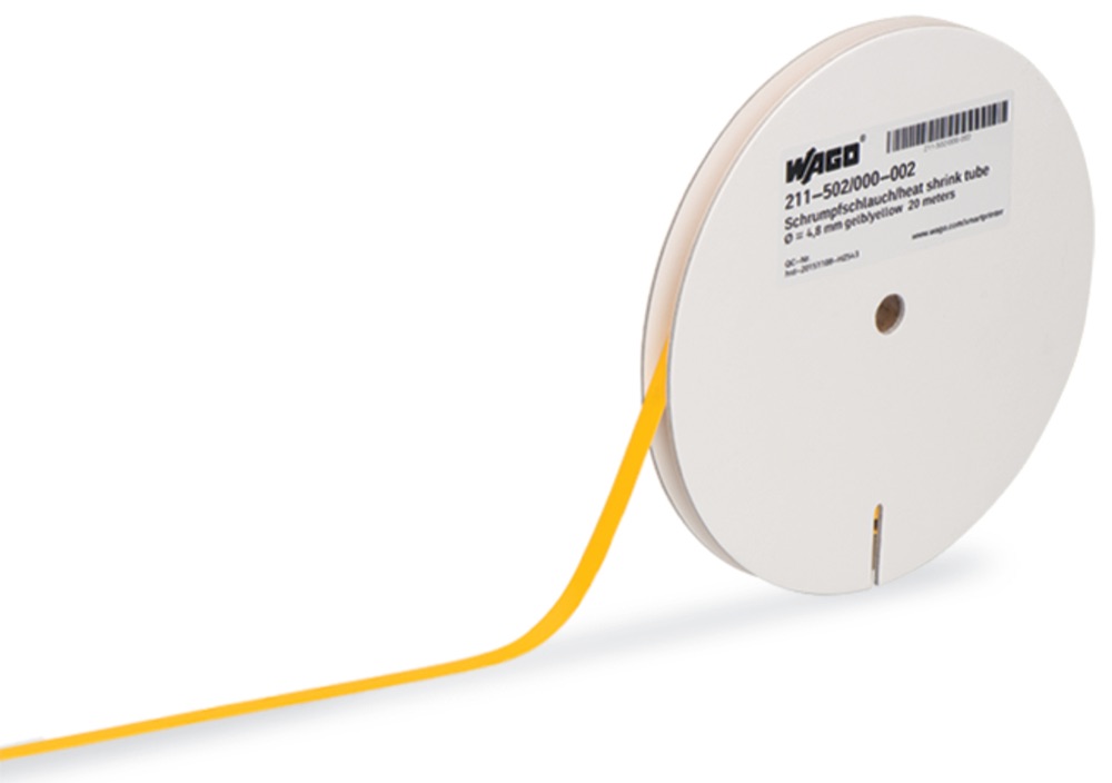 WAGO 211-502/000-002 Zsugorcső Smart Printer-hez, sárga