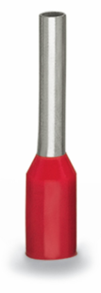 WAGO 216-203 Érvéghüvely 1mm2 / AWG18 szigetelt, piros