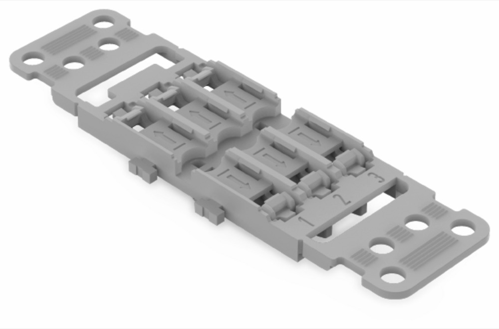 WAGO 221-2513 Rögzítő adapter tehermentesítővel; 3irányú; 221-2411-es vezeték összekötőhöz termékfotó