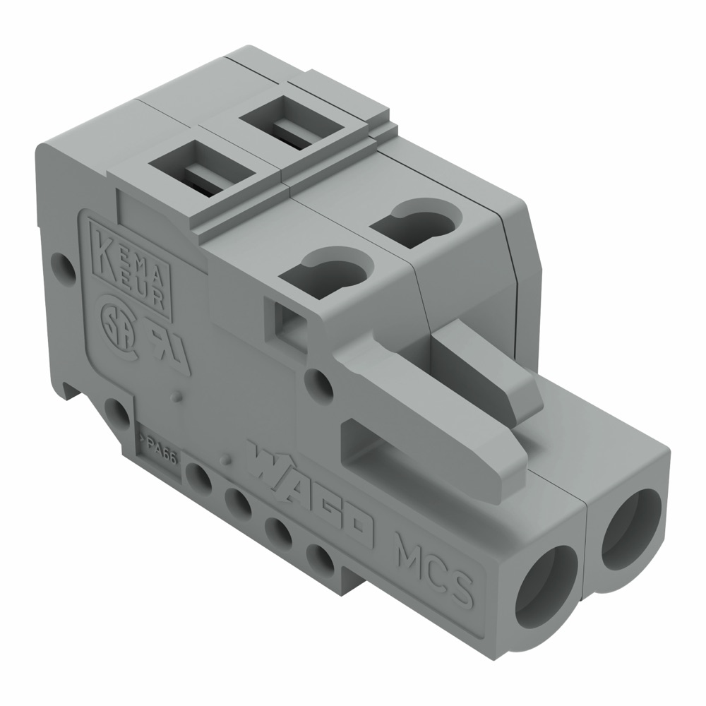 WAGO 231-102/026-000 1 vezetékes anyacsatlakozó szürke